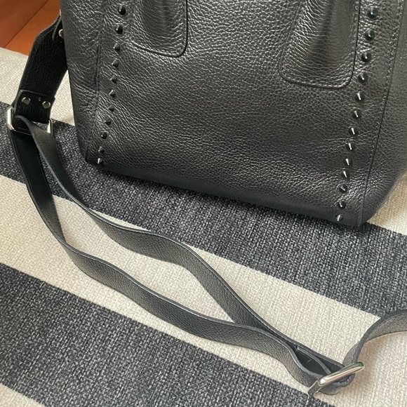 SOLD - MARIO VALENTINO studded black crossbody - Picture 6 of 8